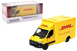 Іграшковий мікроавтобус металевий Mercedes-Benz Sprinter DHL 1:48 Kinsmart KT5475W