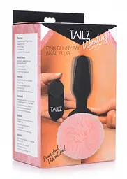 Анальна пробка Tailz Pink Bunny Tail 19 см (чорний) - мініатюра 3