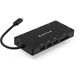 Концентратор Vinga USB-C 3.1 to VGA+HDMI+RJ45+3xUSB3.0+USB2.0+SD/TF+PD100W+Audio (VHYC10) - мініатюра 4