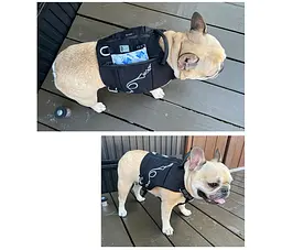 Шлейка для собак Truelove TLB2251 світловідбивна, з водонепроникної тканини Cordura, регульована Чорний, L - мініатюра 6