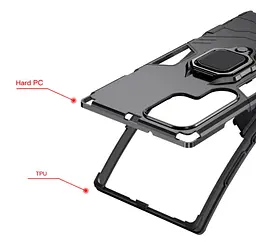 Чохол бампер Primolux Ring Armor для Samsung Galaxy S23 Ultra (SMS918) Black - мініатюра 7
