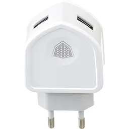 Зарядний пристрій INKAX CD-18 Travel charger + Lightning cable 2USB 2.1A White - мініатюра 2
