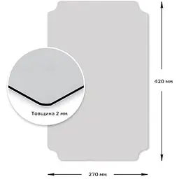 Дзеркало Wall Sticker SW-00001520 акрилове самоклеюче 270х420х2 мм - мініатюра 2