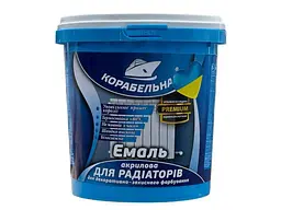 Емаль акрилова КОРАБЕЛЬНА Білий 750г для радіаторів опалення