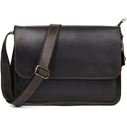Шкіряна сумка через плече LIMARY формату А4 25х35х7 см sum0028359