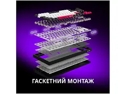 Клавіатура Lorgar KBP70TKLW Pro Wireless TKL EN White (LRG-KBP70TKLW-WH-US) - мініатюра 6