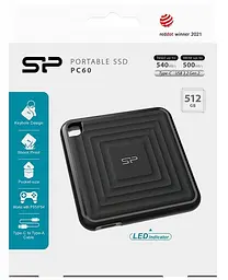 Накопичувач SSD Silicon Power SSD 256G TypeC PC60 240 250 (SP256GBPSDPC60CK) - мініатюра 7