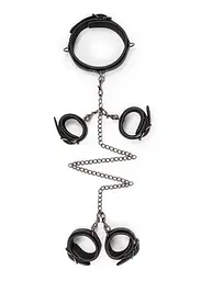 BDSM набір для бондажу EasyToys (чорний) - мініатюра 4