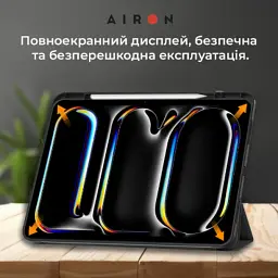 Чохол до планшета AirOn Premium SOFT iPad Pro 13 2024 + Film Black (4822352781129) - мініатюра 6