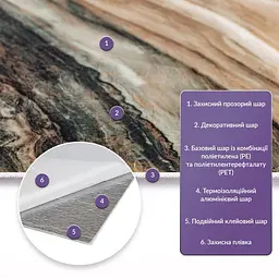 Самоклеюча стінова PET плитка 600x300x2mm (D) SW-00002309 - мініатюра 2