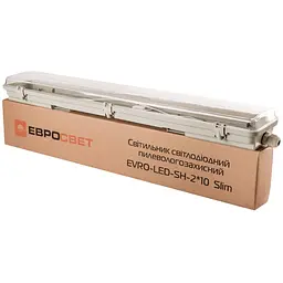 Світильник промисловий Євросвітло LED-SH-2 Slim під лампу Т8 2x600 мм IP65 (39733) - мініатюра 5