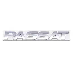 Емблема напис Passat для Volkswagen Хром 24х178 мм метал на скотчі (Завод) - мініатюра 4