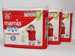 Підгузки-Трусики Mamia Розмір 6, Вага 16+ кг, 96 шт
