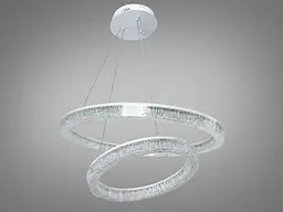 Світлодіодна підвісна люстра Diasha 25108/600+400WH dimmer біла 110 Вт 6050 Лм ПДУ - мініатюра 4