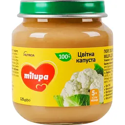 Овочеве пюре Milupa Цвітна капуста 125 г