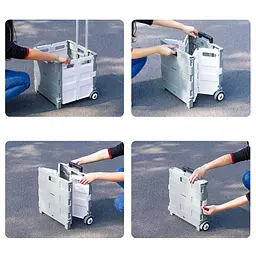 Складаний переносний візок Xiaomi MAIWEI Folding Storage Trolley Case 35L (TN-SNX01) - мініатюра 6