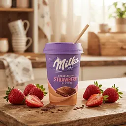 Молочний коктейль Milka Chocolate Milk Strawberry Flavour 220 мл - мініатюра 2