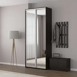 Шафа-купе Idea серія 8 90 x 60 x 240 см Венге темний Дзеркало