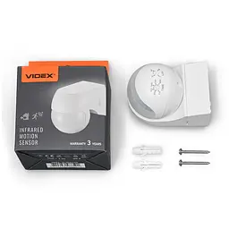 Датчик руху та освітленості Videx VL-SPW11W інфрачервоний білий 220V 800W IP44 (28933-000) - мініатюра 8