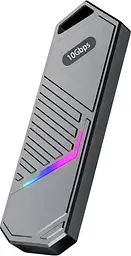 Зовнішня кишеня для SSD M.2 NVMe кишеня M.2 USB-C корпус для SSD M.2 USB 3.2 Gen2 10Gbps перехідник M.2 NVMe на USB