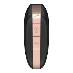 Вакуумний стимулятор клітора з вібрацією Satisfyer Love Triangle чорний - мініатюра 5