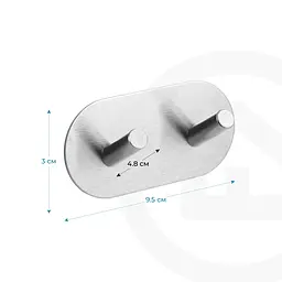 Гачок клейкий Fabrika Lux Double - мініатюра 4