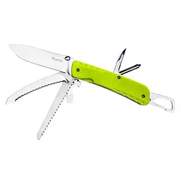 Багатофункціональний ніж Ruike Trekker LD43, (8.5 см) 12C27 / G10 зелений, 15 інстр.