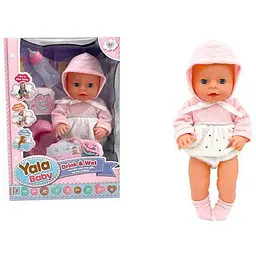 Пупс інтерактивний Yala Baby 40 см заплющує очі п’є ходить на горщик аксесуари YL2440A-F