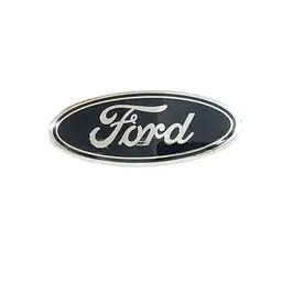 Емблема передня Ford чорна 230х90 мм пластик (на скотчі + 3 направляючі)
