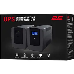 Джерело безперебійного живлення 2E DD650, 650VA/360W, LCD, USB, 2xSchuko - мініатюра 4