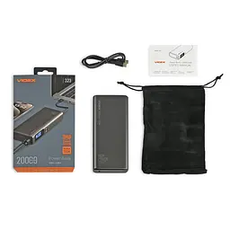 Повербанк 20000mAh Videx VPB-323 130W PD100W + Display (VPB-323-B) - мініатюра 2