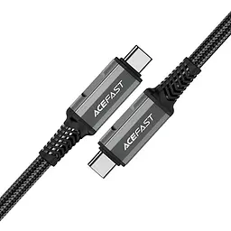 Кабель USB 4.0 Type-C M-M, 1 м 240W, Thunderbolt 3/4 compatible, C1-09 Чорний-сірий Acefast - мініатюра 2