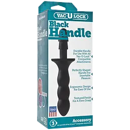 Doc Johnson з кріпленням Vac-U-Lock - Black Handle - тримач-рукоятка для іграшок - мініатюра 3