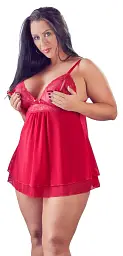 Сорочка Cottelli Curves, 3XL (червоний) - мініатюра 2