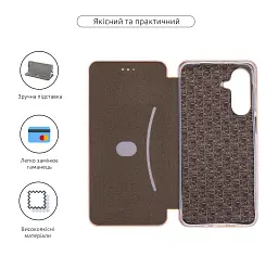 Чохол-книжка ArmorStandart G-Case для Samsung A17 4G Rose Gold - мініатюра 3