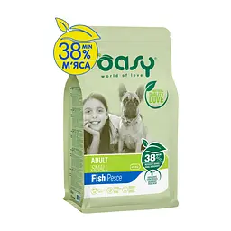 Сухий корм для собак Oasy Lifestage Adult Small риба 3 кг (8054329510100)