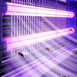 Лампа інсектицидна Led Insect Killer LK-12, знищувач комарів і мух, електроловушка, 12 Вт, площа до 20 м² - мініатюра 6
