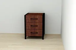 Тумба універсальна Ferrum-decor Вів'єн 3 50x41x40 чорний ДСП Венге 16мм (FRD-106193) - мініатюра 3