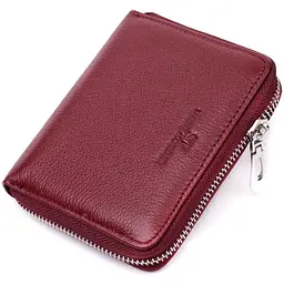 Практичний гаманець для жінок із натуральної шкіри ST Leather 22450 бордовий - мініатюра 1