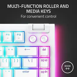 Клавіатура Razer BlackWidow V4 75% Mechanical Orange Switch USB White (RZ03-05001700-R3M1) - мініатюра 4