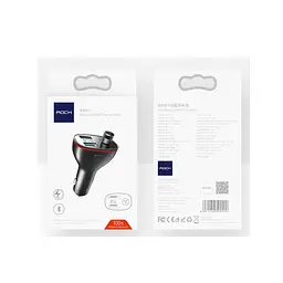Автомобільний зарядний пристрій/ФМ-Модулятор ROCK B300 Bluetooth FM Transmitter чорний - мініатюра 2