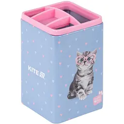 Стакан-подставка Kite Studio Pets квадратный голубо-розовый (SP25-105)