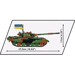 Конструктор Cobi Танк Т-72 M1R (UA/PL), 724 деталі (COBI-2624) - мініатюра 8