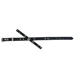 Нашийник LOCKINK Dark DIY Alphabet Collar, чорний, штучна шкіра, букви зі стразами - мініатюра 7
