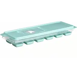 Форма для льоду Ardesto Fresh 12 кубиків прозора з силіконовим дном та кришкою (AR1101TP)