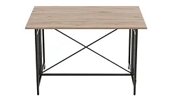 Стіл-книжка трансформер Оріон 3 Ferrum-decor 750x1150x880 Чорний метал ДСП Дуб Сан-Марино 16 мм (FRD-105082) - мініатюра 7