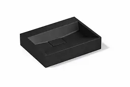 Умивальник VBI Este підвісний без отвору під змішувач 60x38 см black VBI-019908 - мініатюра 5