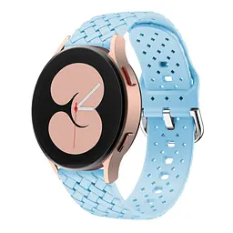 Ремінець для Samsung Galaxy Watch 6 40mm 6 44mm - блакитний ширина кріплення 20мм силікон Watchbands Twist (W30-0WB87690094) - мініатюра 2