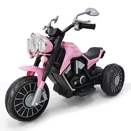Мотоцикл M 6328EL-8 2мот*25W 1акум12V9AH муз, свiтло, MP3, USB, EVA, BLUETOOTH, TF, шкiра, рожевий