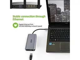 Док-станція Acer 12-in-1 Type-C Dongle (HP.DSCAB.009) - мініатюра 5